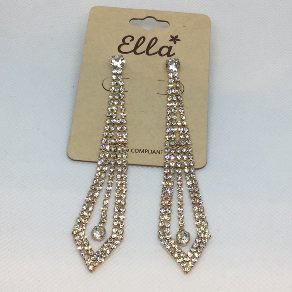 Crystal dangle earrings
